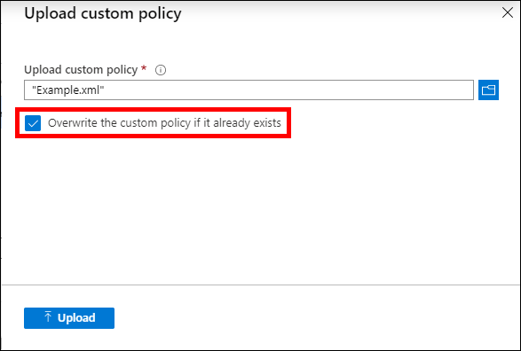 Overwrite the custom policy if it already exists